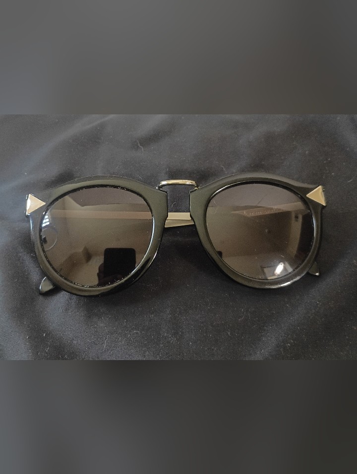 Karen Walker Harvest Black And Silver Sunglasses (Style 1101406)